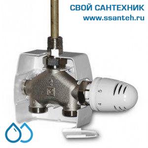 16318 HERZ, 1778626 Клапан четырехходовой VUA-50 прямой для однотрубных систем 1/2" 294/11